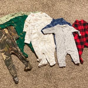 9 Baby Gap, Carters, First Impressions baby onesies 0-3 months. 👶🏻